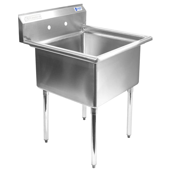 OPEN BOX - 30 Inch Wide NSF Stainless Steel Prep and Utility Sink